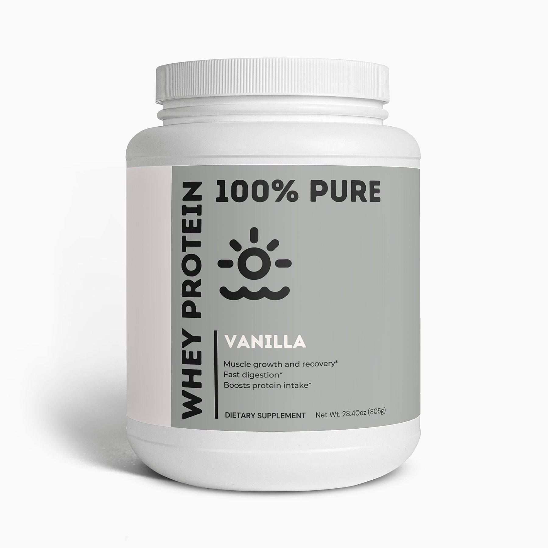 Premium Vanilla Whey Protein Isolate for Muscle Recovery