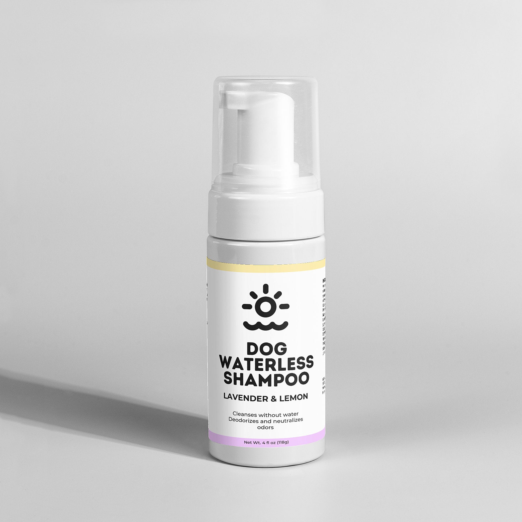 Waterless Dog Shampoo Foam - Lavender & Lemon Scented Cleanser