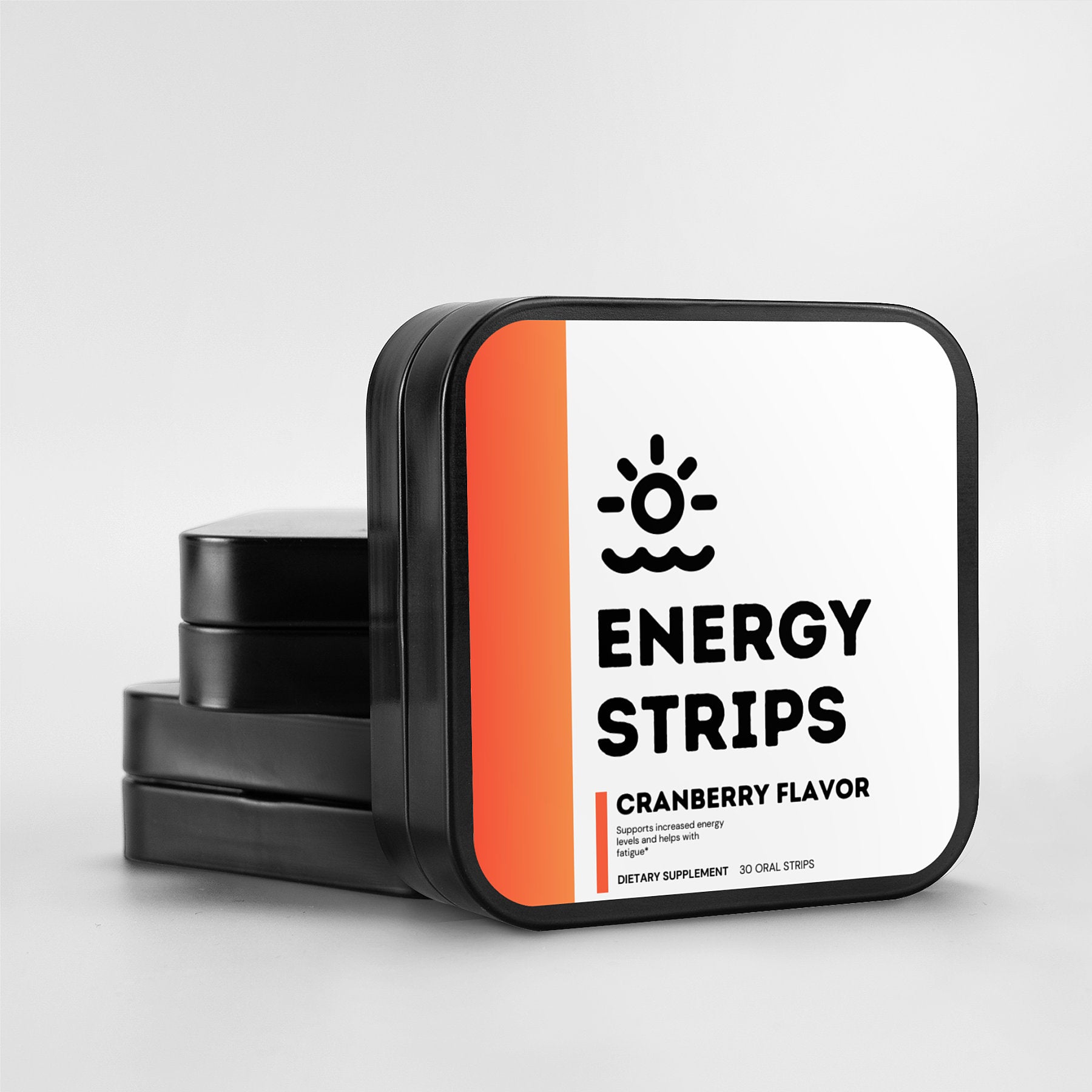 Cranberry Energy Oral Strips for Sustained Focus and Endurance