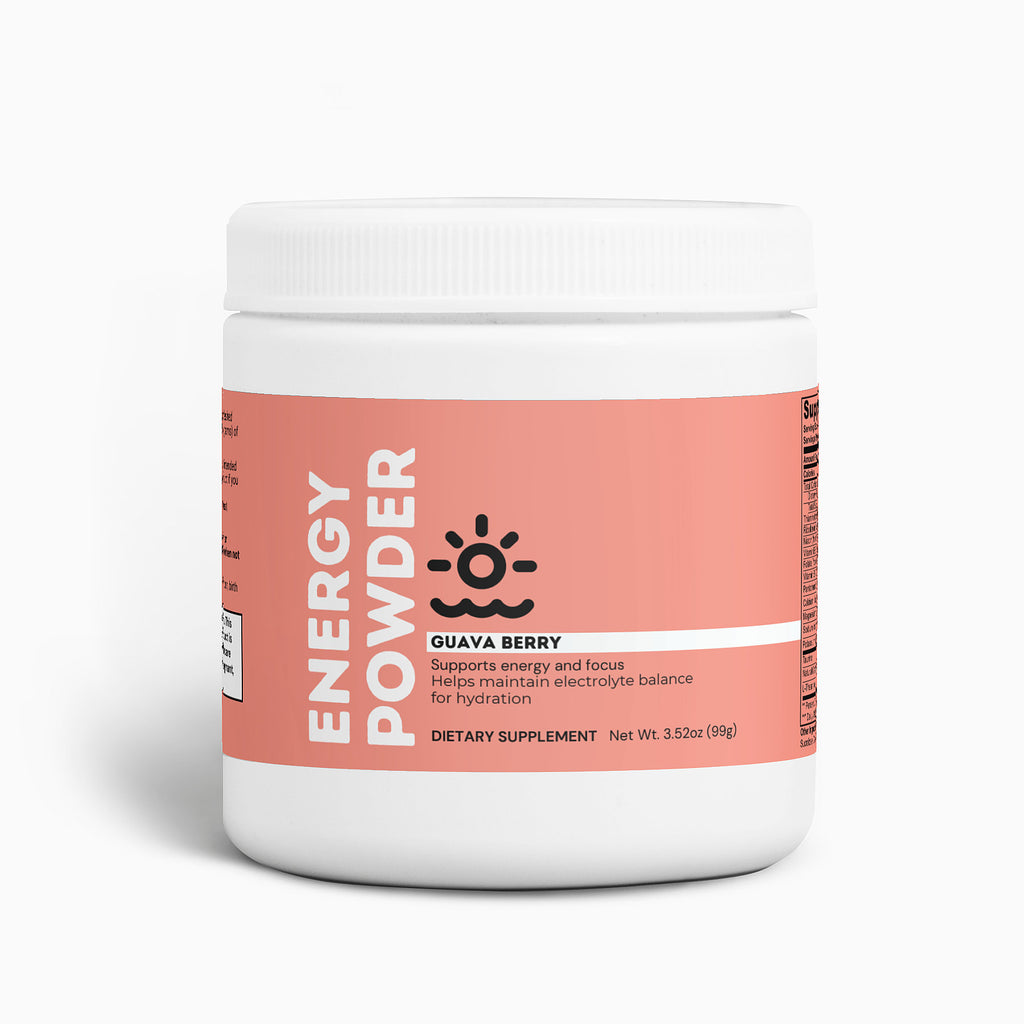 Guava Berry Energy Boost Powder - Sugar-Free Focus Supplement