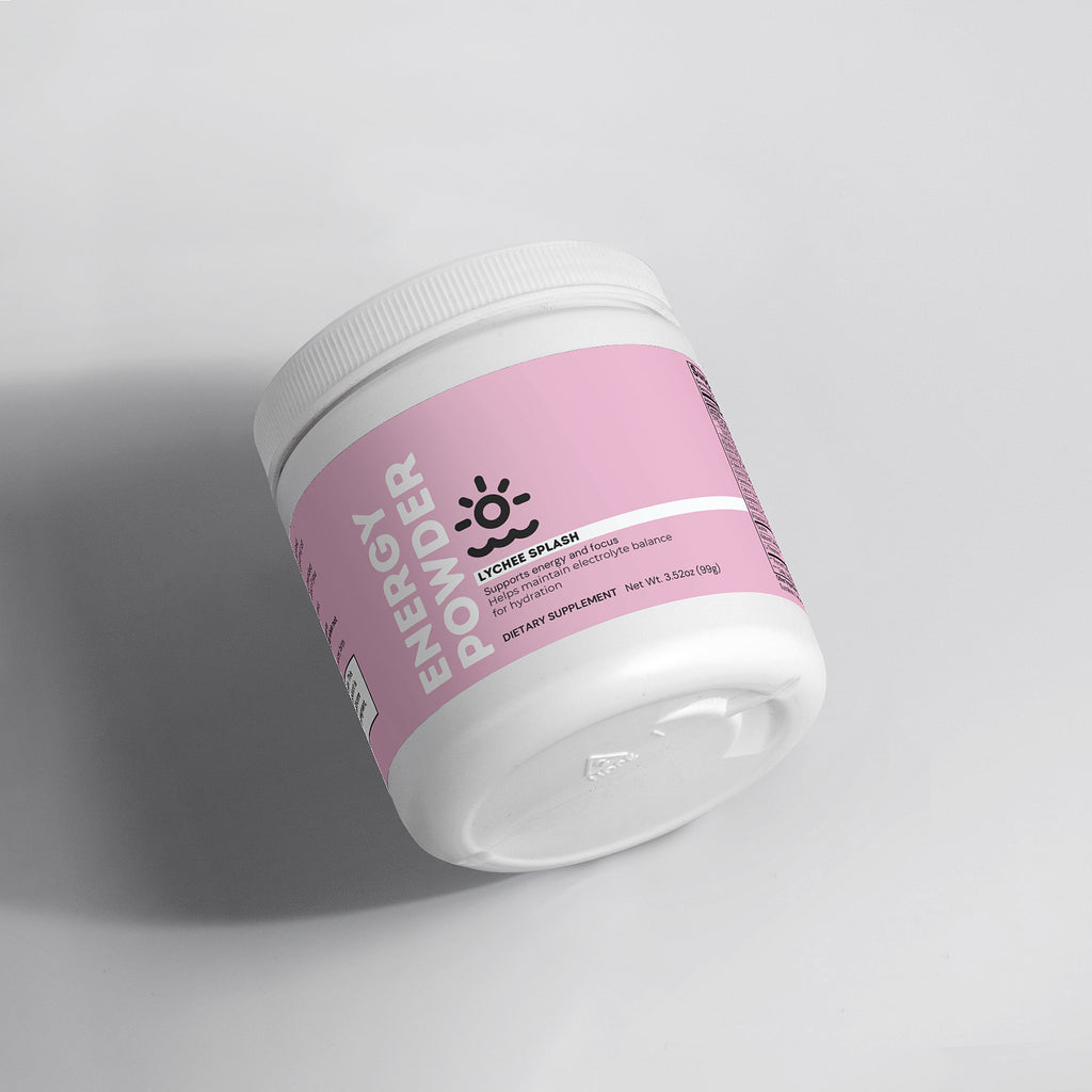 Lychee Splash Sugar-Free Energy Powder for Focus and Endurance