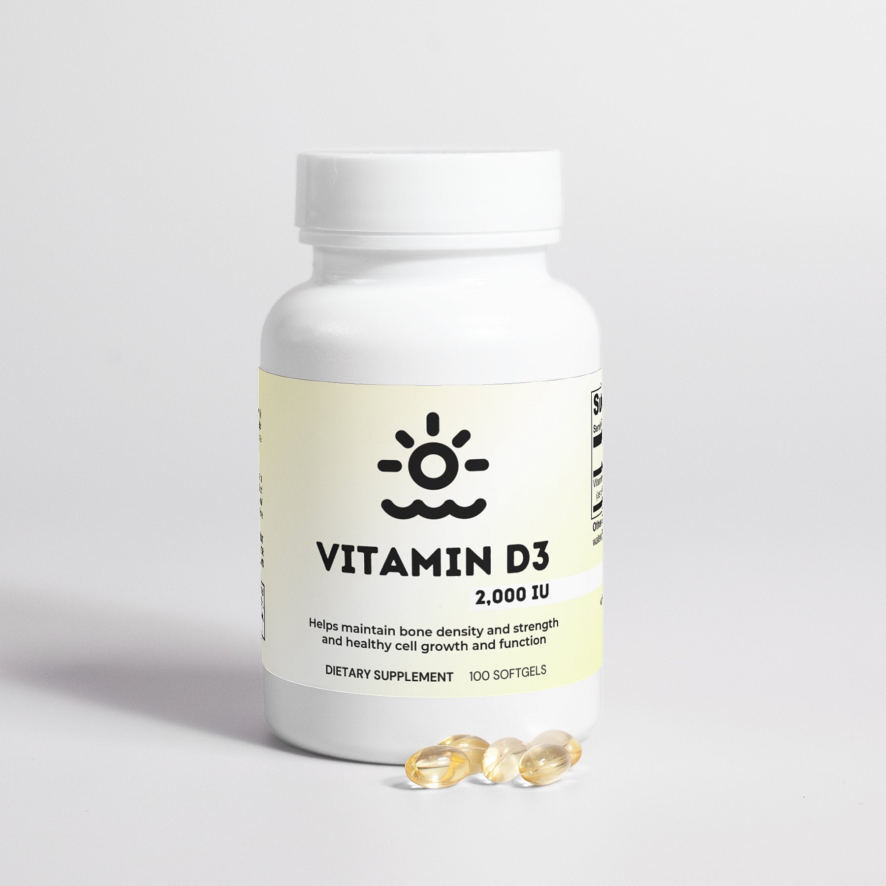 High-Potency Vitamin D3 2000 IU Softgels