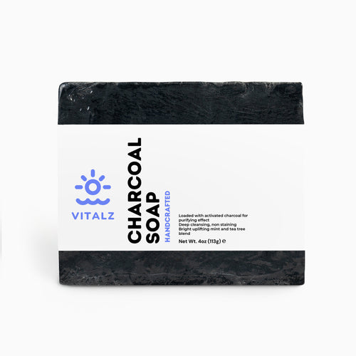 Activated Charcoal Cleansing Soap with Peppermint and Tea Tree Oil