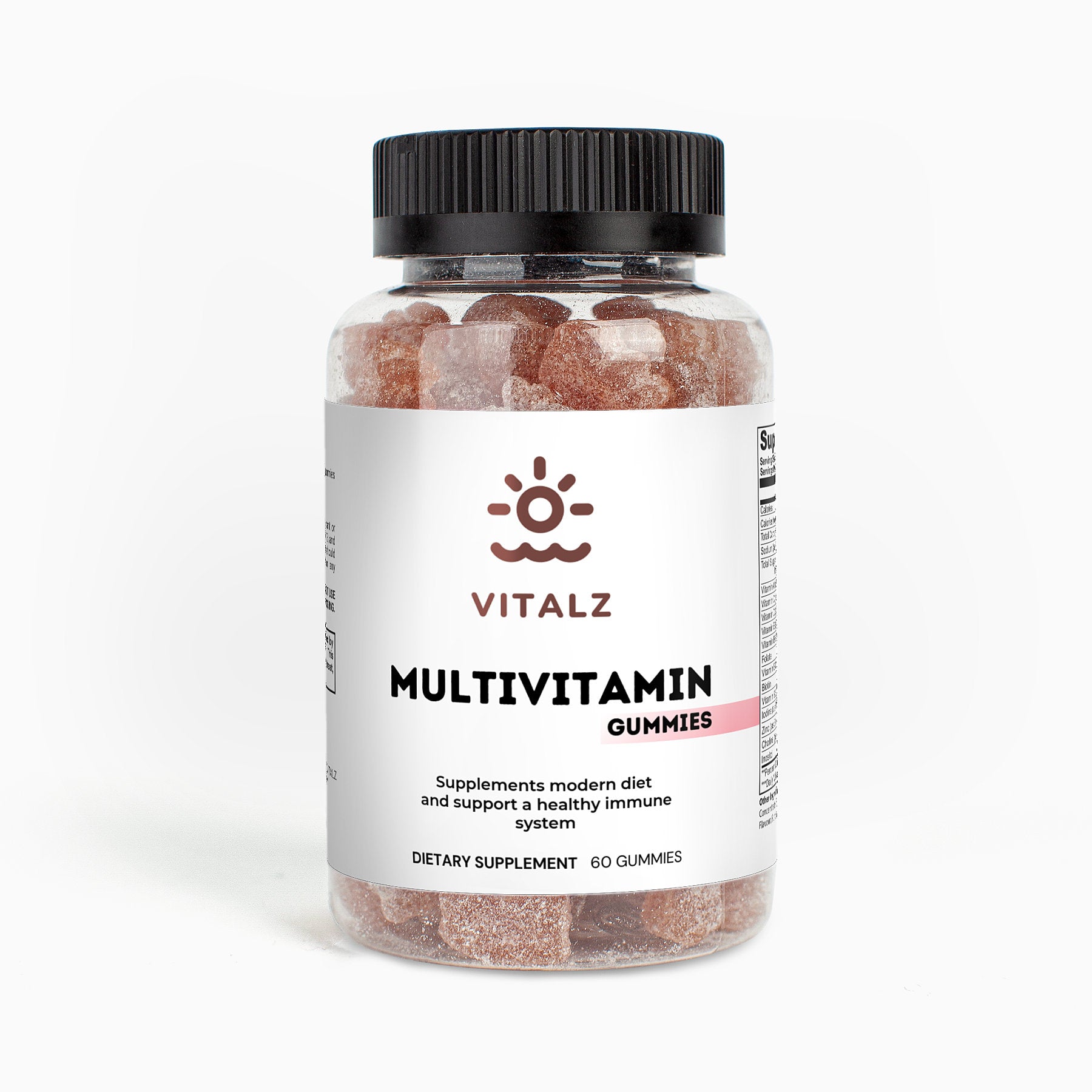 Adult Strawberry Multivitamin Gummies for Immune Support and Wellness