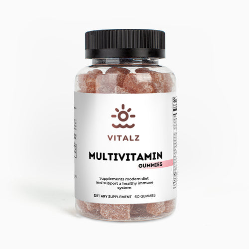 Adult Strawberry Multivitamin Gummies for Immune Support and Wellness