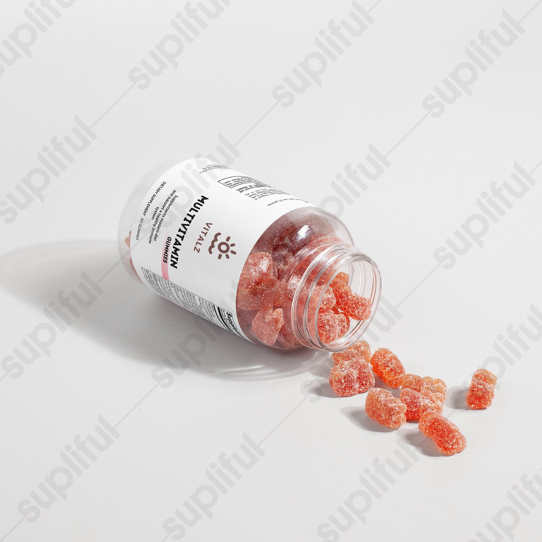 Adult Strawberry Multivitamin Gummies for Immune Support and Wellness