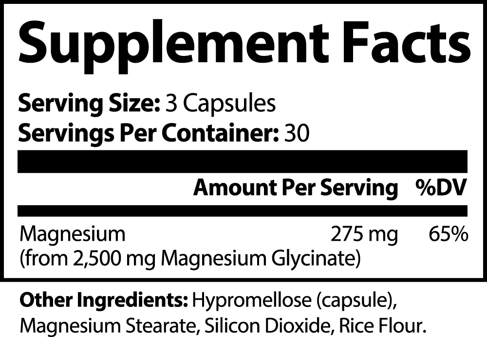 Premium Magnesium Glycinate for Relaxation and Sleep Support