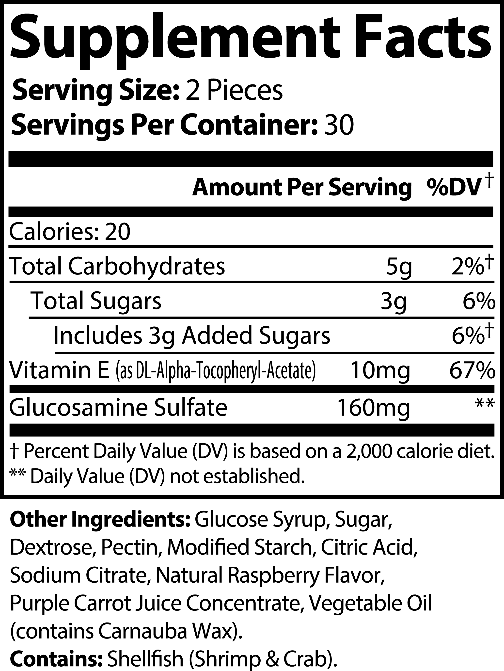 Raspberry Joint Health Gummies for Adults