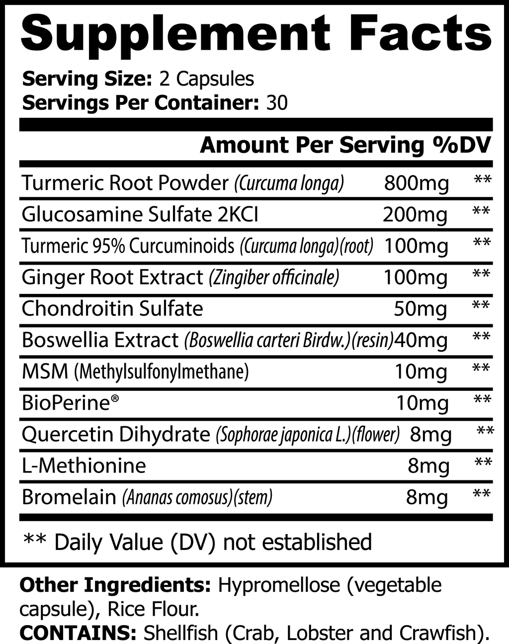 Advanced Turmeric Joint Support Formula