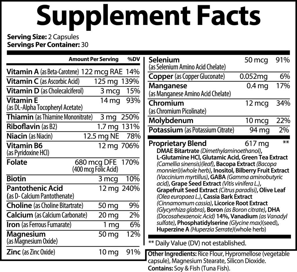 Cognitive Boost & Focus Enhancer Supplement
