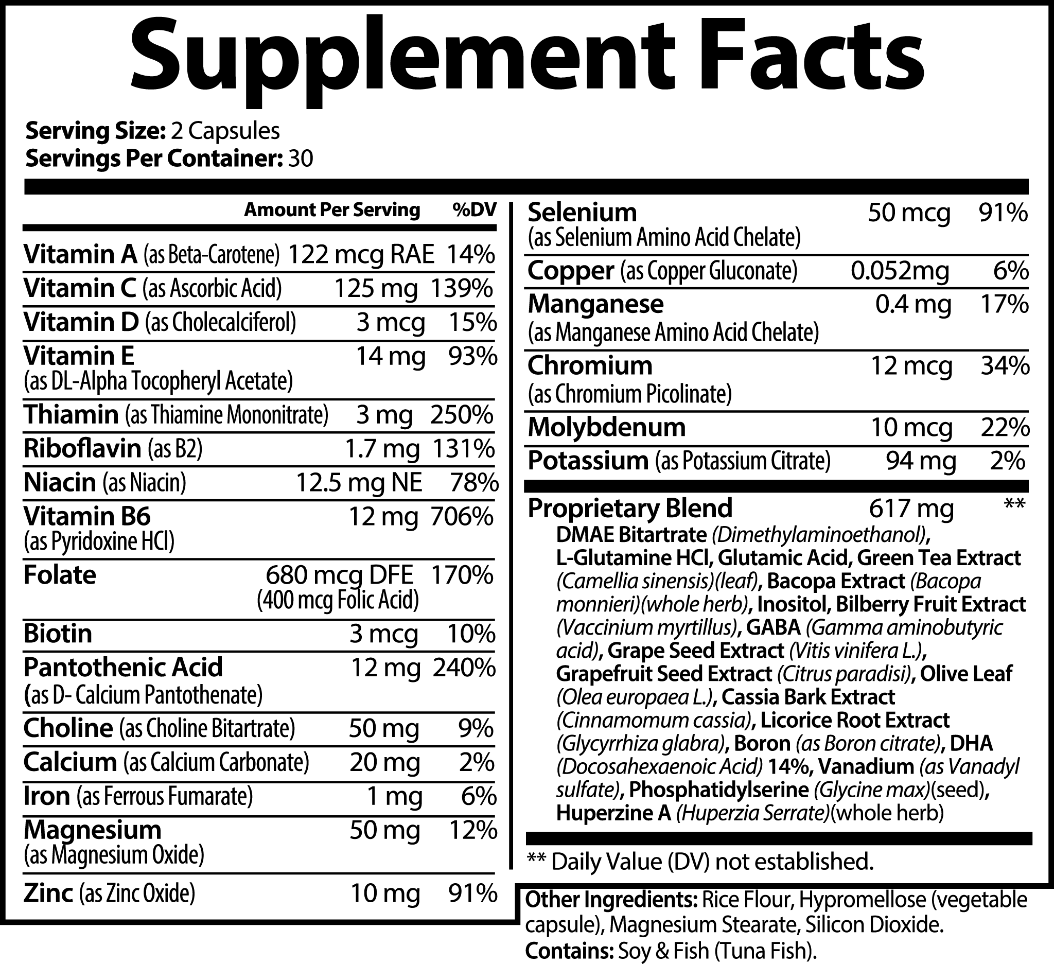 Cognitive Boost & Focus Enhancer Supplement