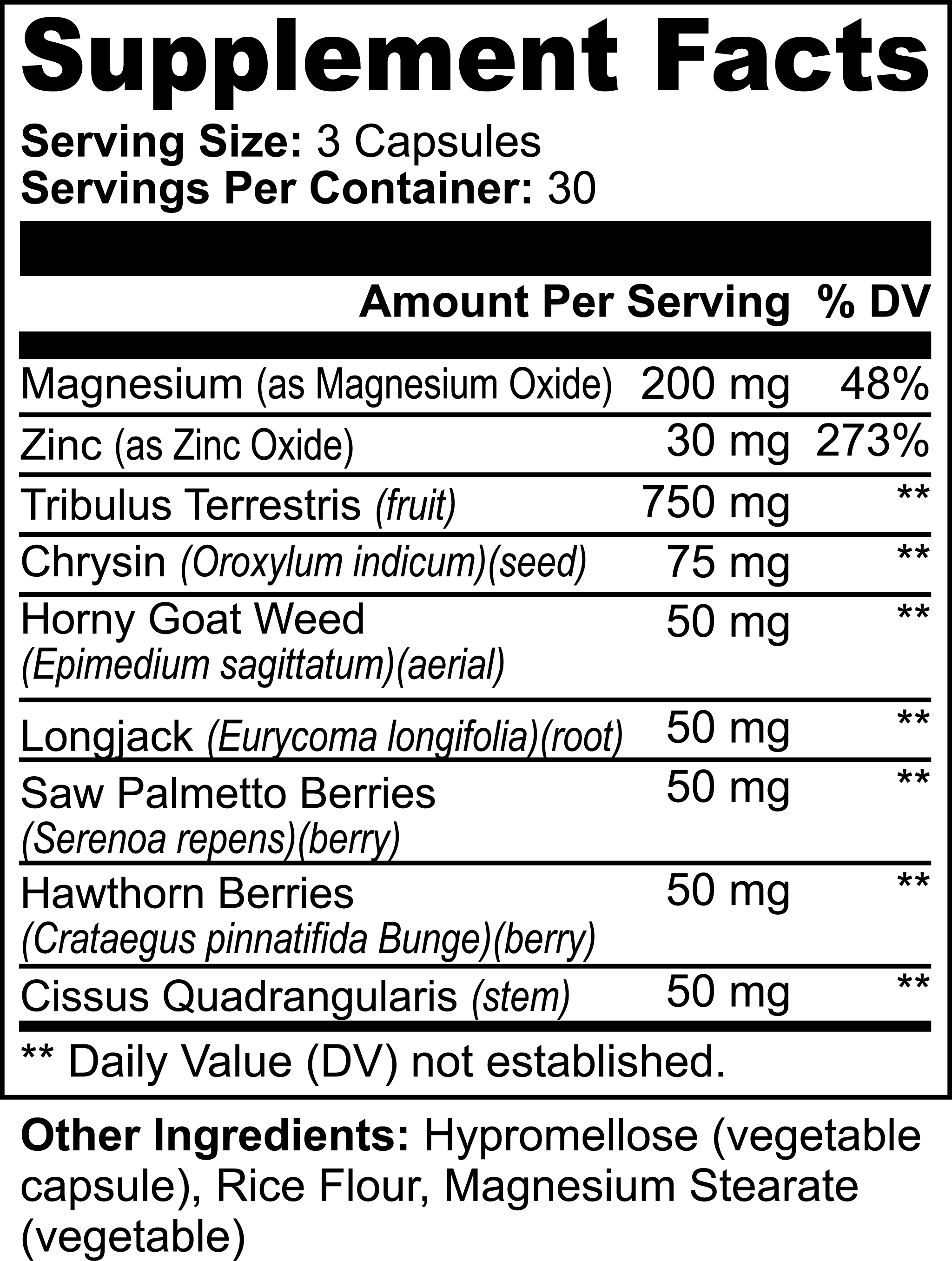 Men's Vitality and Wellness Supplement