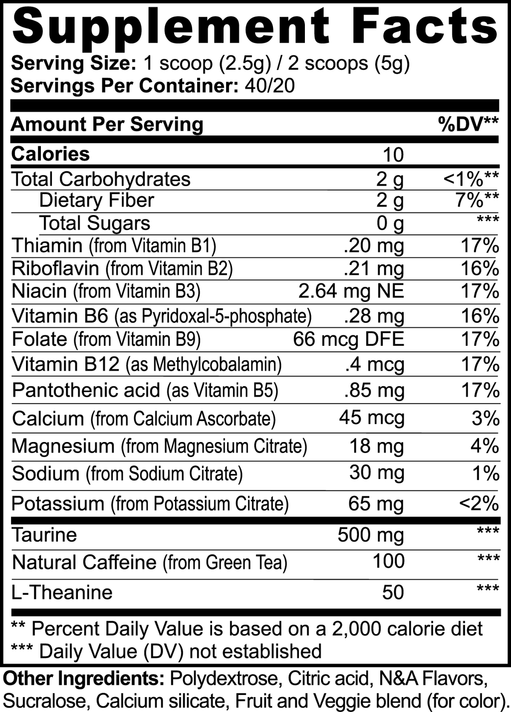 Guava Berry Energy Boost Powder - Sugar-Free Focus Supplement