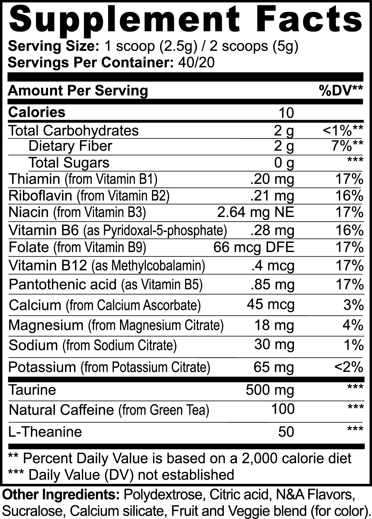 Guava Berry Energy Boost Powder - Sugar-Free Focus Supplement