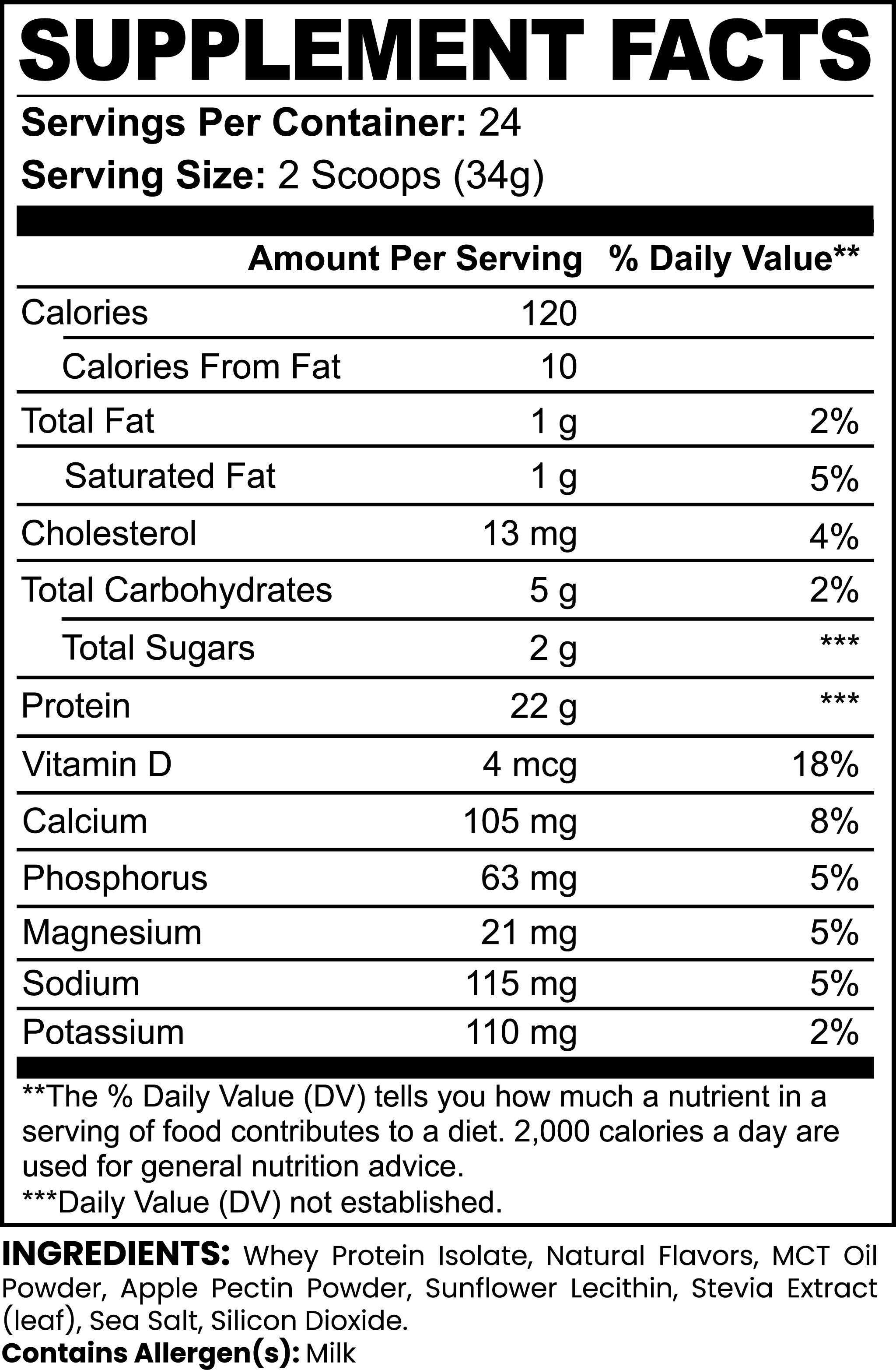 Premium Vanilla Whey Protein Isolate for Muscle Recovery
